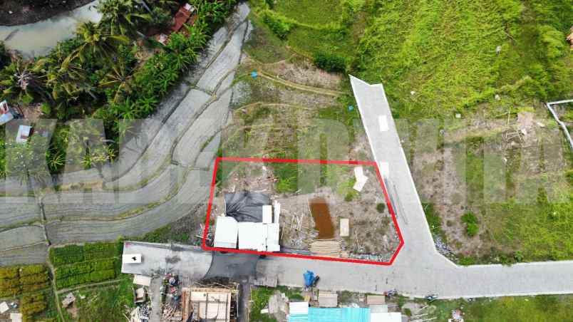 dijual tanah 373 m2 pantai cemagi view laut dan sawah