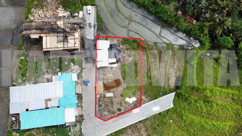 dijual tanah 373 m2 pantai cemagi view laut dan sawah