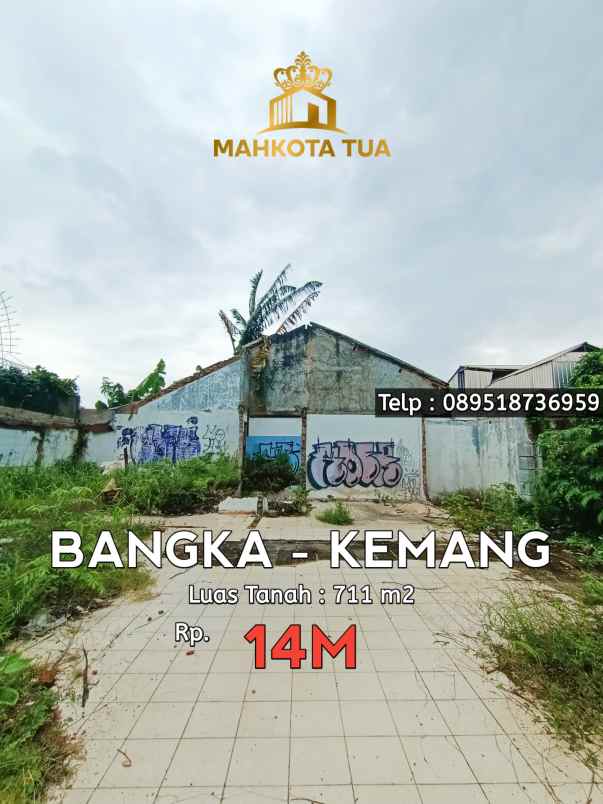 dijual tanah bangka kemang