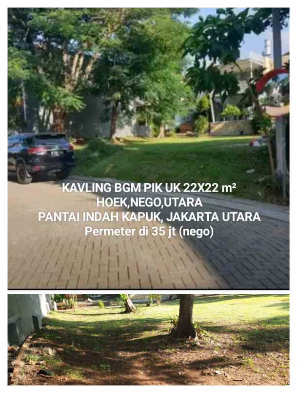 dijual tanah bgm pik