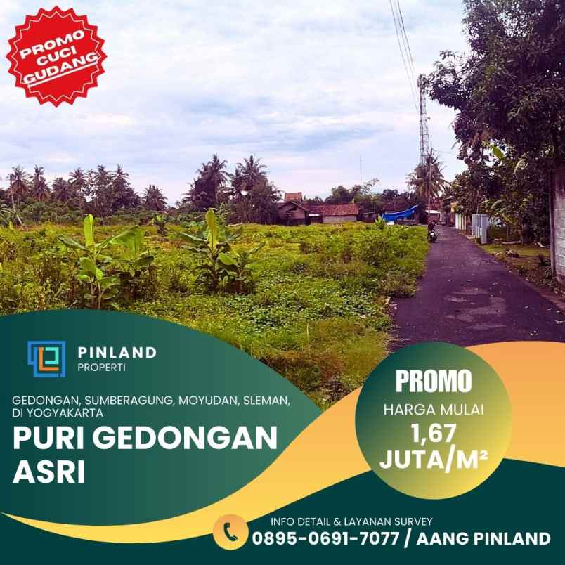 dijual tanah gedongan sumberagung