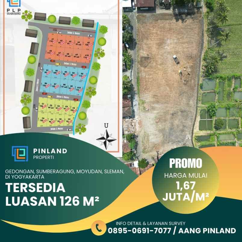 dijual tanah gedongan sumberagung