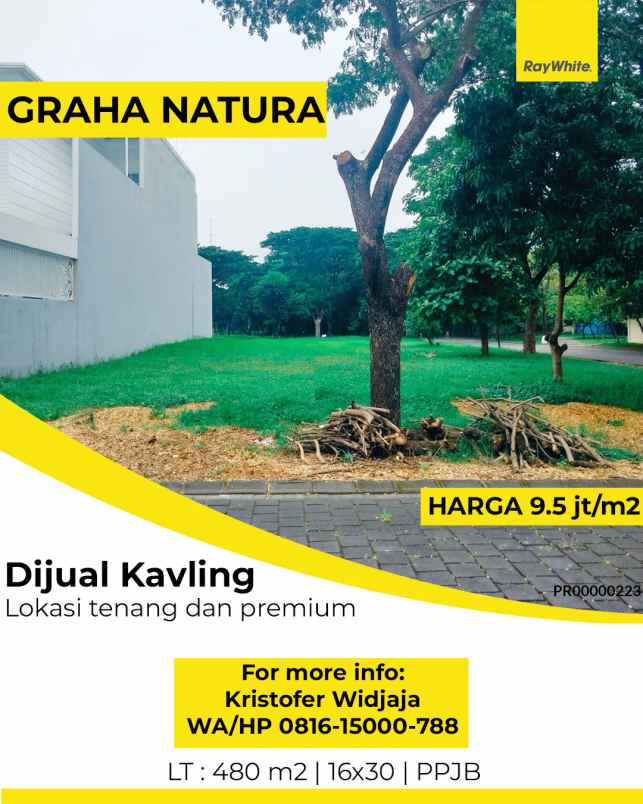 dijual tanah graha natura