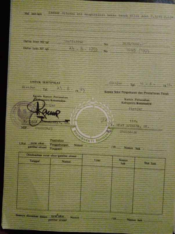 dijual tanah jalan cikanyere kecamatan