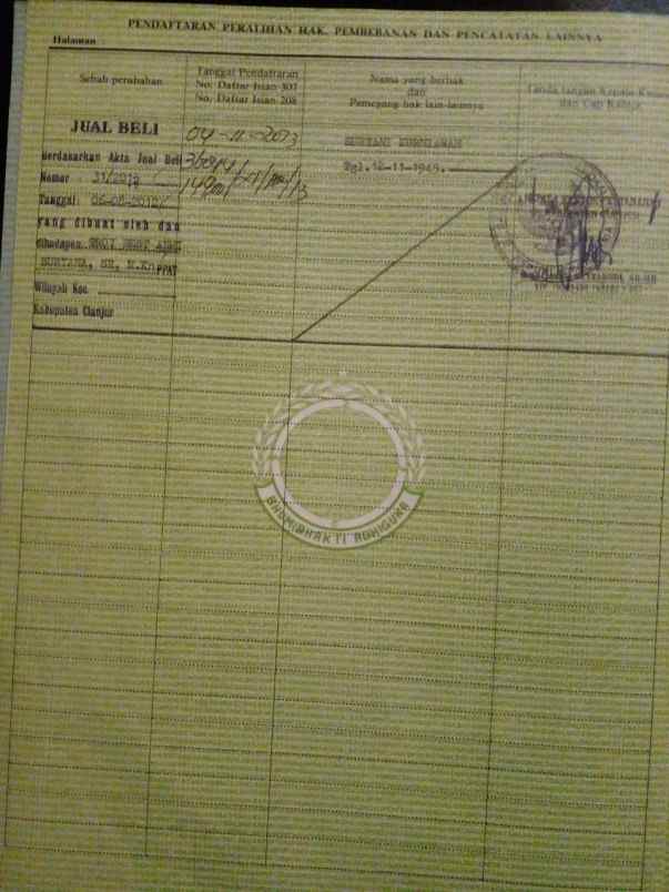 dijual tanah jalan cikanyere kecamatan