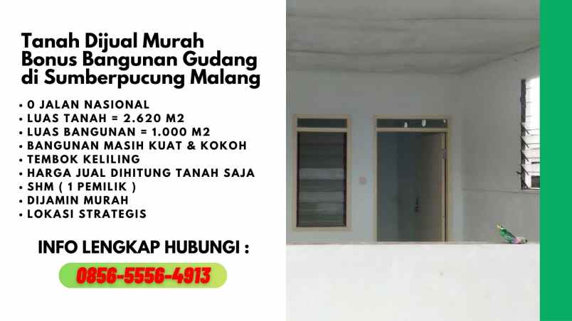 dijual tanah jalan raya ngebruk barat