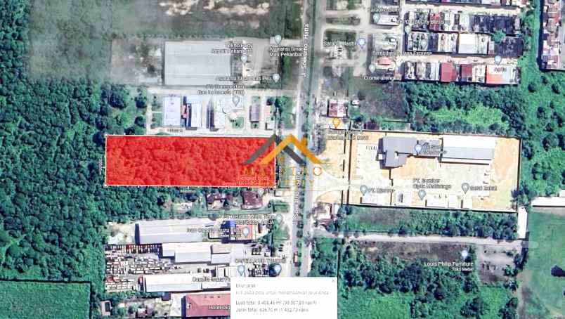 dijual tanah jalan soekarno hatta pekan