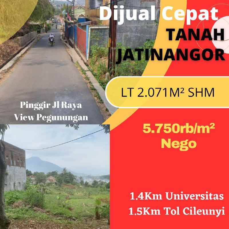dijual tanah jatinangor kab sumedang