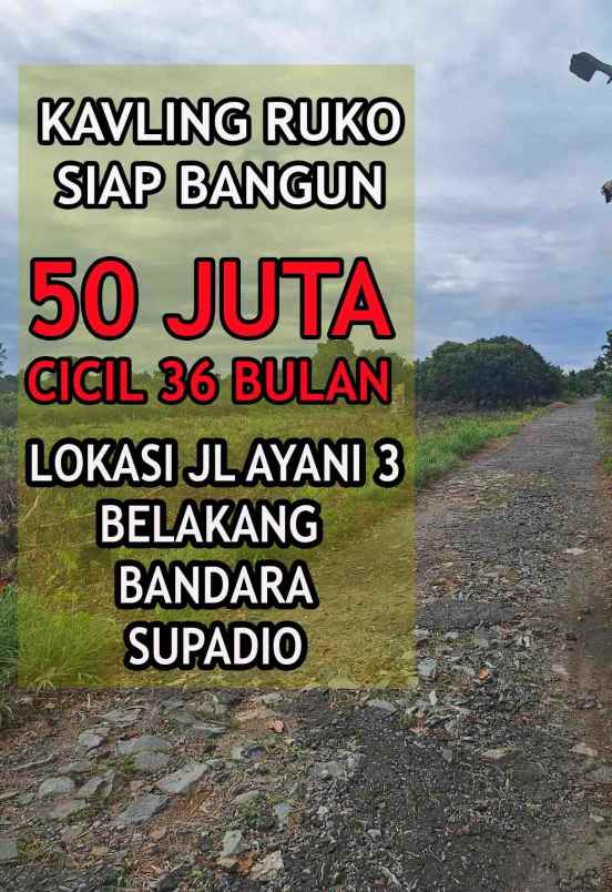 dijual tanah jl ayani 3 belakang