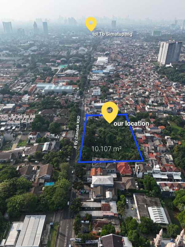 dijual tanah jl cilandak kko
