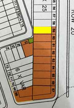 dijual tanah jl kelud blok aa no 59 68