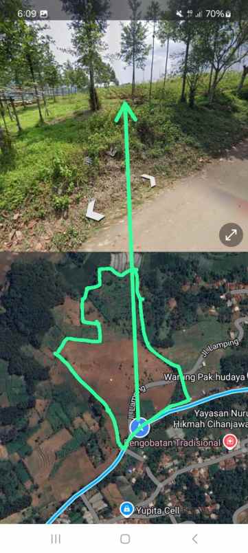 dijual tanah jl lamping