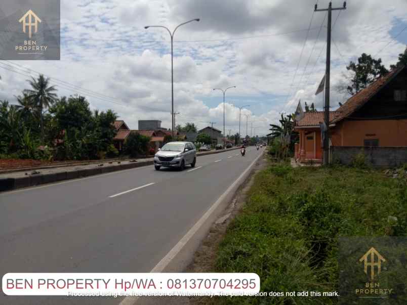 dijual tanah jl lintas sumatera natar