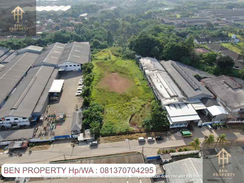 dijual tanah jl raya serang kawasan