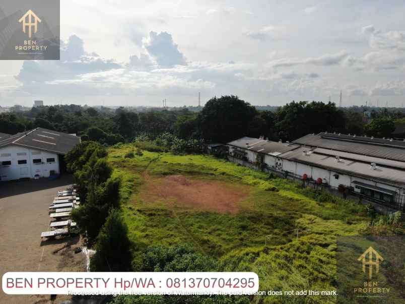 dijual tanah jl raya serang kawasan