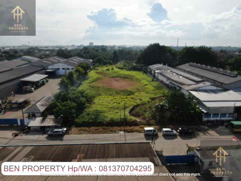 dijual tanah jl raya serang kawasan
