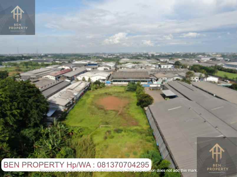 dijual tanah jl raya serang kawasan