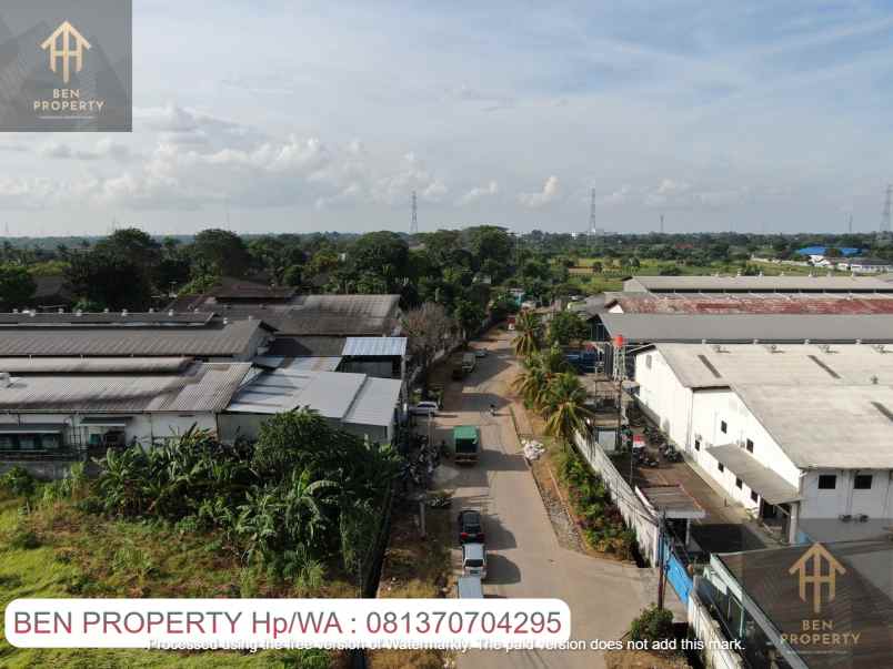 dijual tanah jl raya serang kawasan