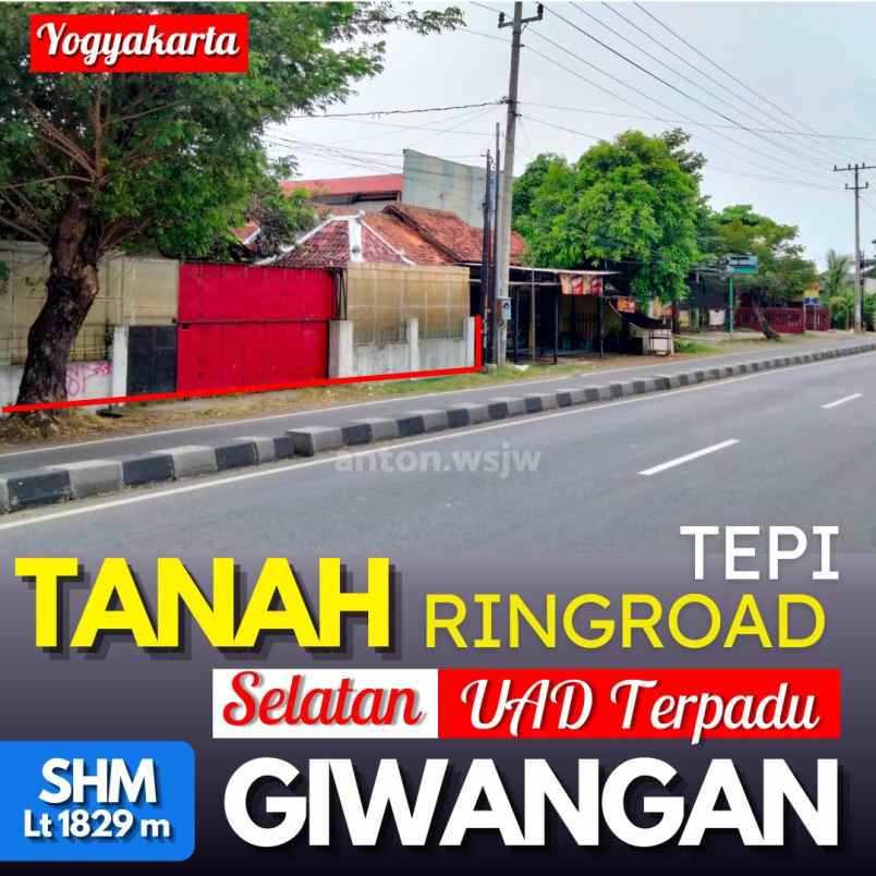 dijual tanah jl ringroad selatan no 15