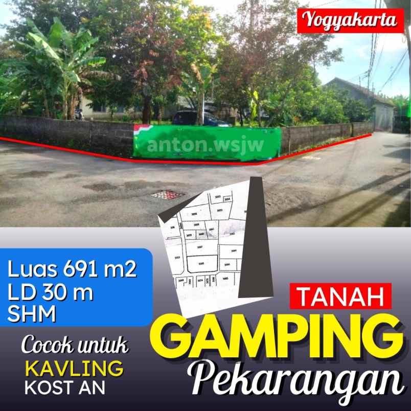 dijual tanah jl sodanten 155 121
