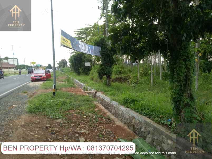 dijual tanah jl soekarno hatta kalianda
