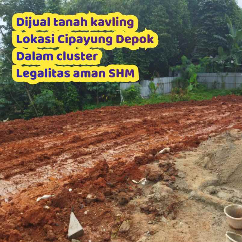 dijual tanah kavling siap bangun di cipayung depok