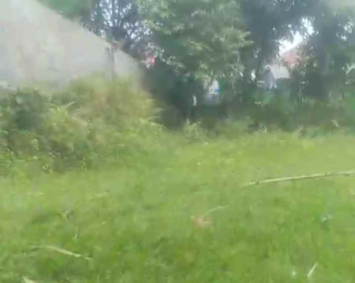 dijual tanah sudah ada kolam dan ada kebun nya