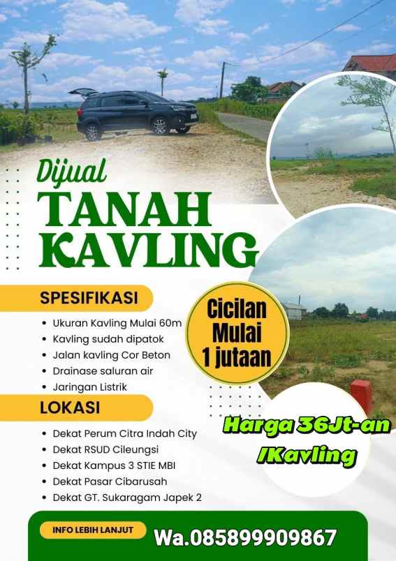 dijual tanah sukamanah