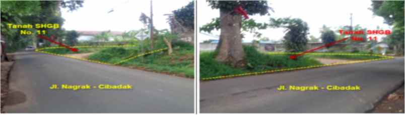 dijual tanah tanah jl nagrak tengah