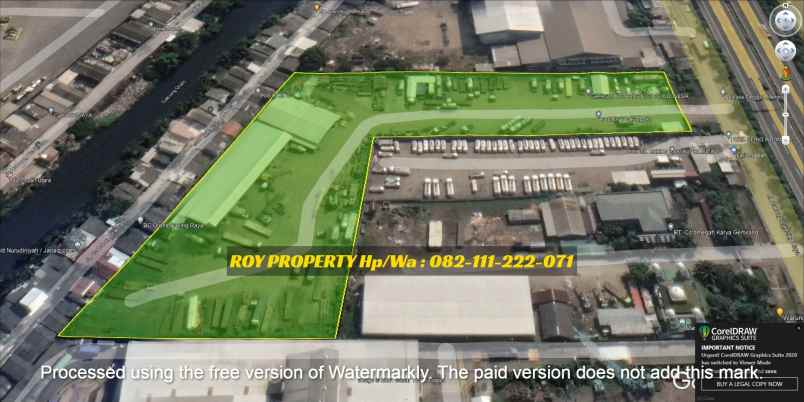 disewakan tanah jl raya cakung cilincing