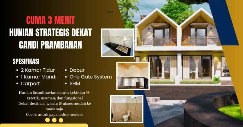 hunian estetik prambanan strategis nyaman siap huni