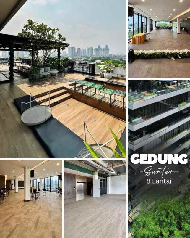 jual gedung office 8 lantai di sunter