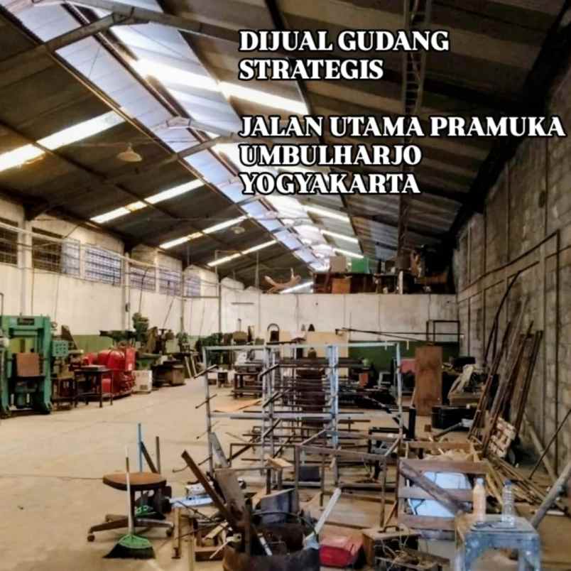 jual gudang strategis jl pramuka umbulharjo yogya