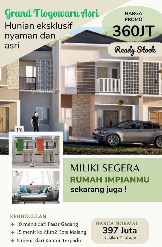 perumahan 2 lantai termurah di kota malang