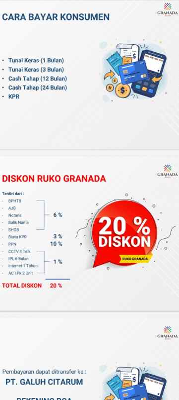 ruko gudang kantor jalan raya galuh mas