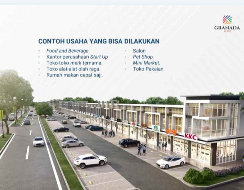 ruko gudang kantor jalan raya galuh mas