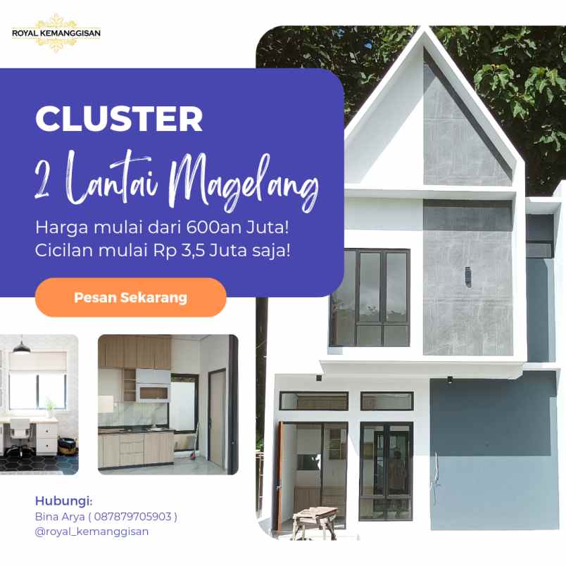 rumah 2 lantai dekat sma taruna nusantara