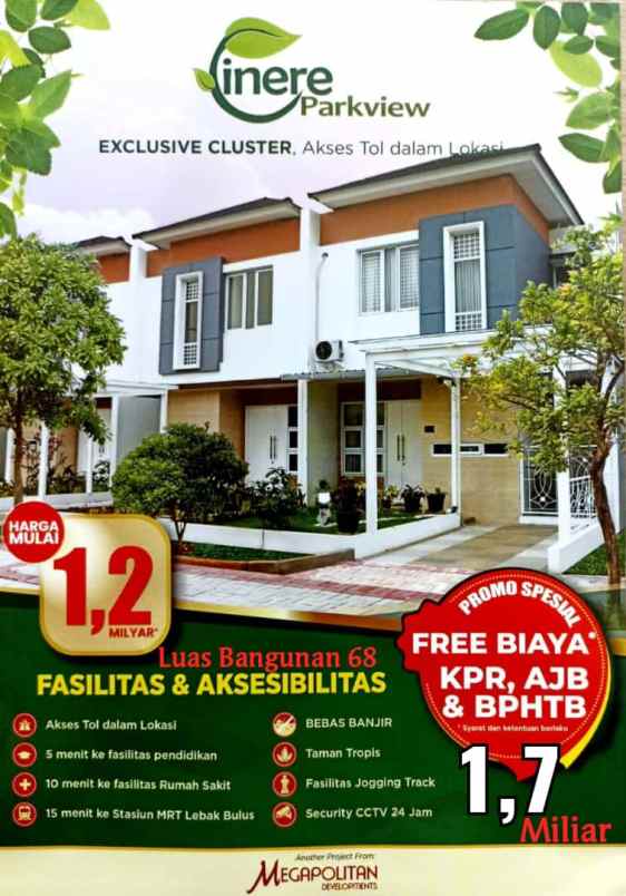 rumah graha cinere jl tampak