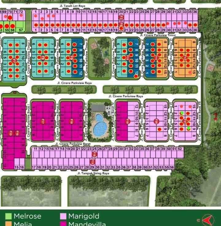 rumah graha cinere jl tampak