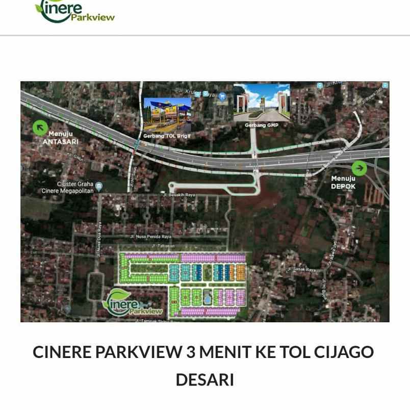 rumah graha cinere jl tampak