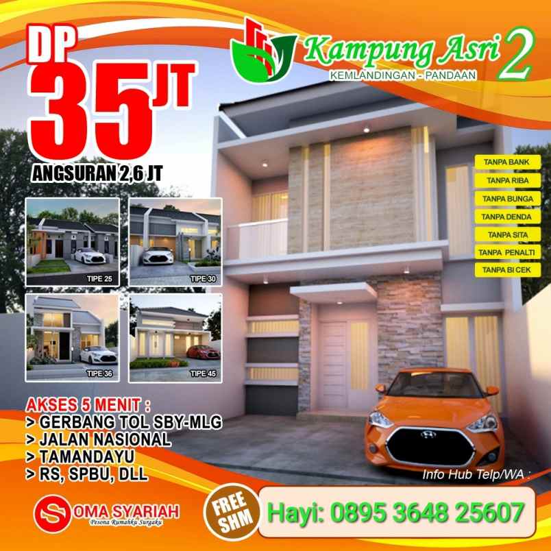 rumah jl kemlandingan wedoro pandaan