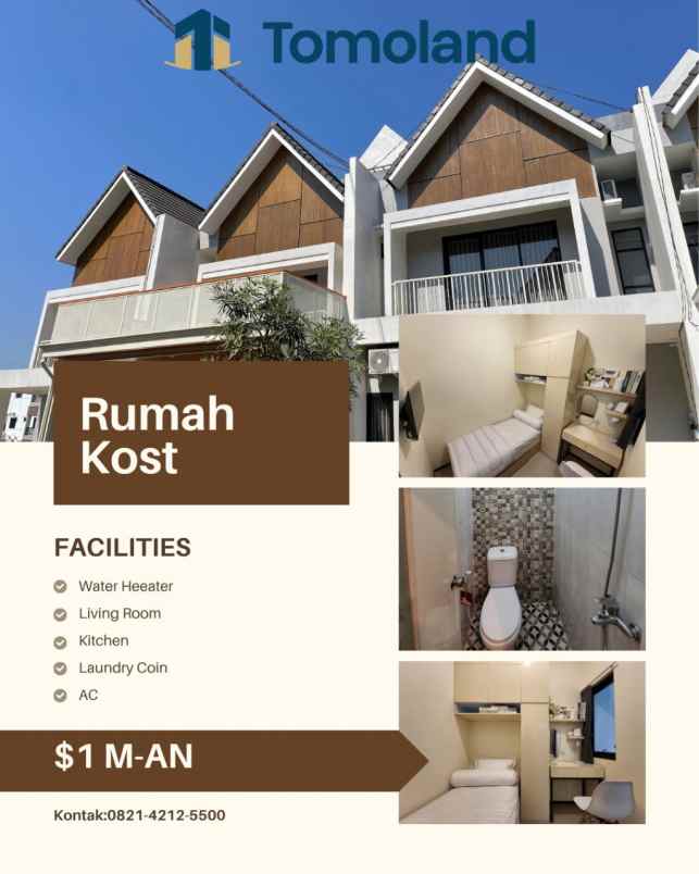 rumah kost malang kota free ppn bbn ajb