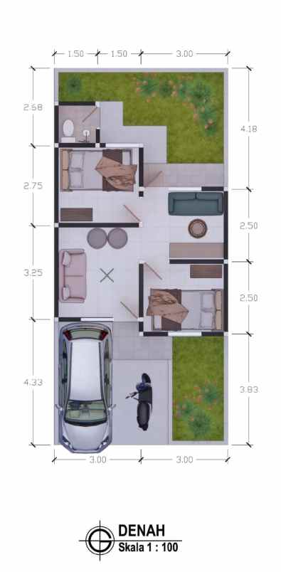 rumah modern fasilitas lengkap sentosa buduran