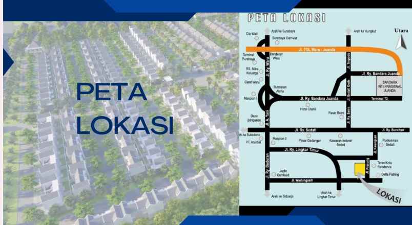 rumah modern fasilitas lengkap sentosa buduran