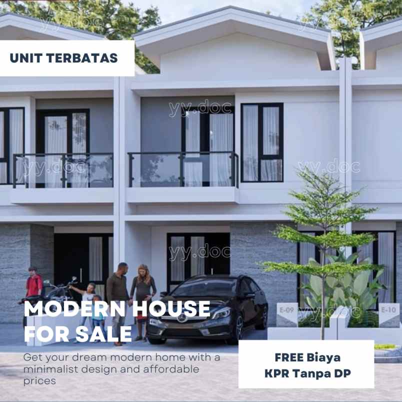 rumah modern minimalis tanah luas kpr tanpa dp