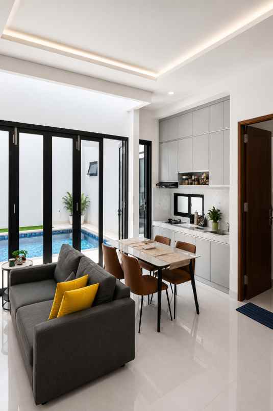 rumah modern swimming pool di bintaro sektor 1
