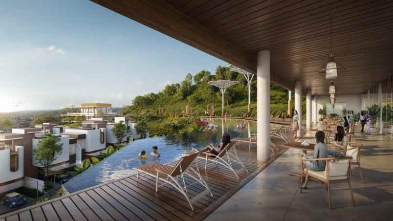 rumah nyaman dengan pemandangan indah ala santorini