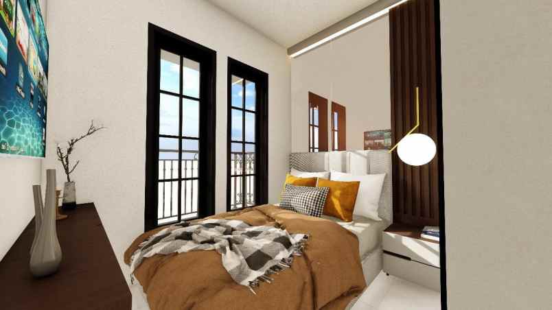 rumah resort mewah bergaya american classic