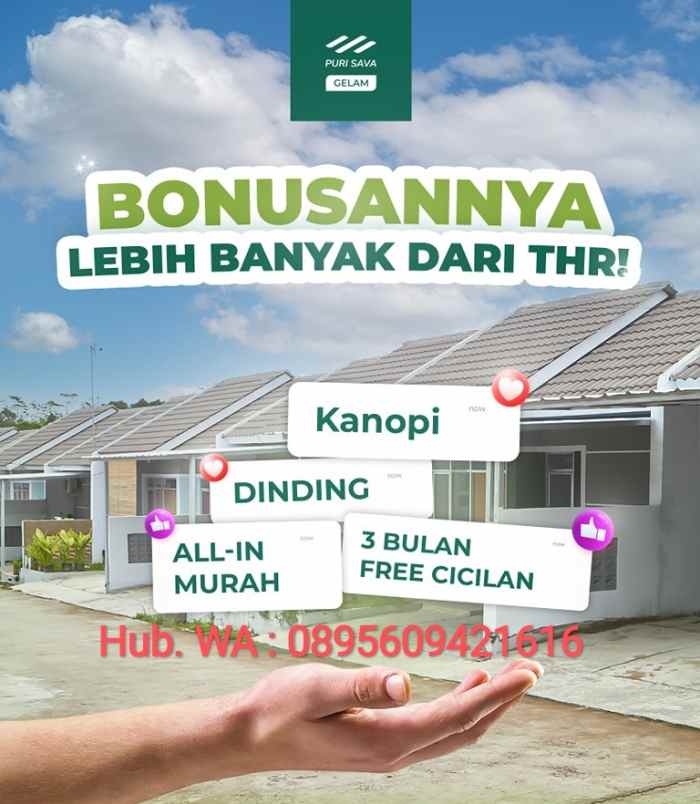 rumah subsidi puri sava gelam di kota serang