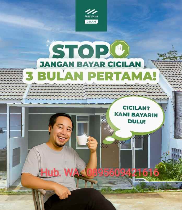 rumah subsidi puri sava gelam di kota serang